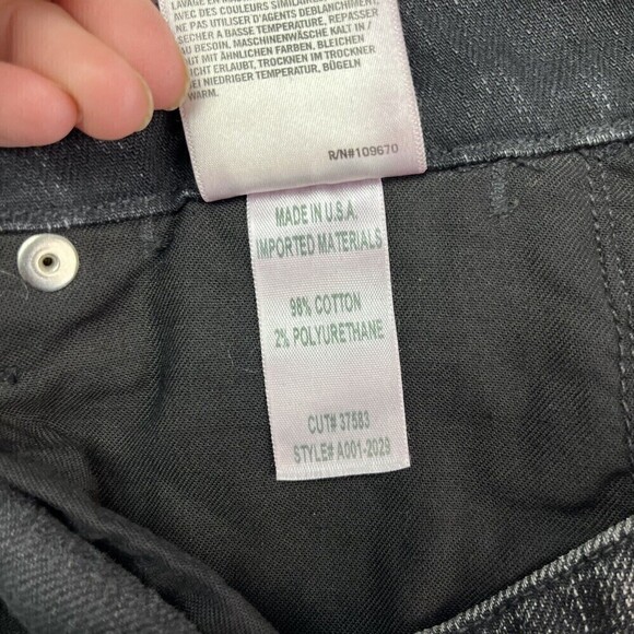 NWT Agolde Chloe Jeans distressed Size 24 Black - Picture 16 of 16